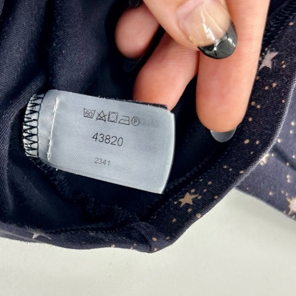 Calida Bamboo Navy Blue Star Galaxy Print Loungewear Pajama Set Medium - Picture 7 of 14